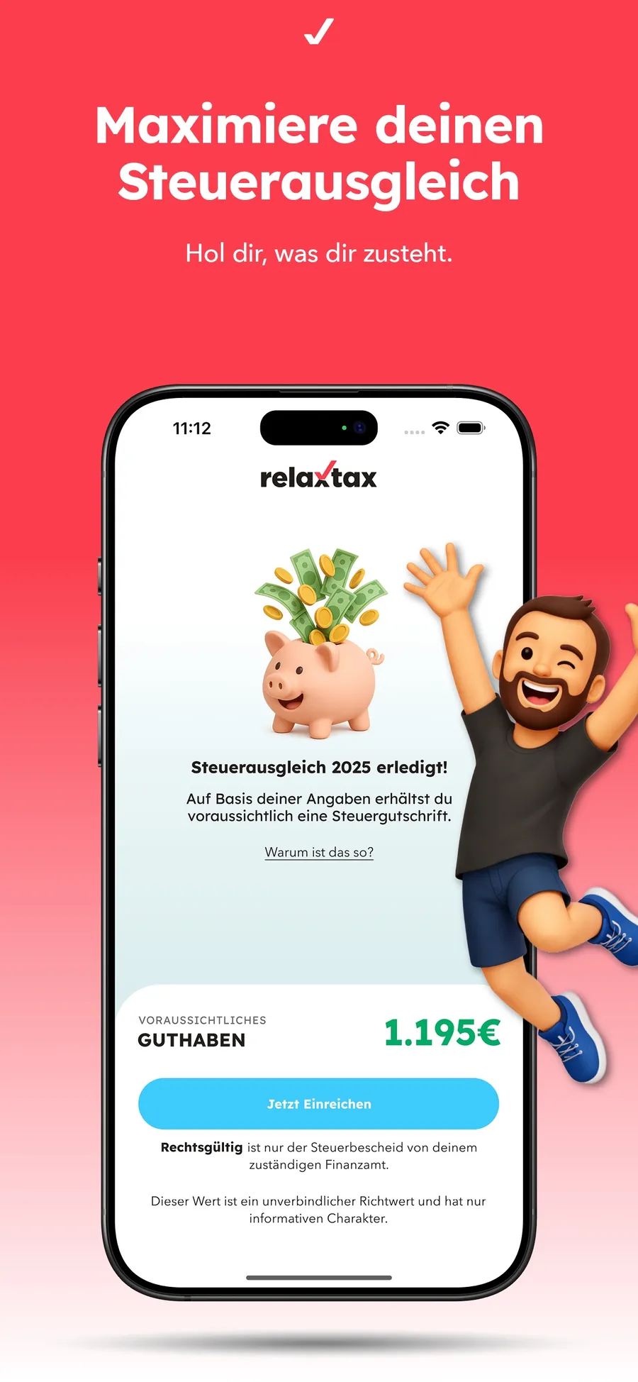 RelaxTax Vorausberechnung